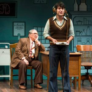 Gibby Brand and Matthew Bohrer in The Sunshine Boys at the Ahmanson Theater