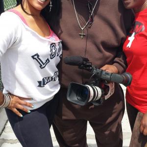 On Set of feature film The Bishop with writer/director Farrah Dews & Pauletta