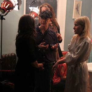 Behind the scenes of Salome. Kevin talking to Kat and Anna.