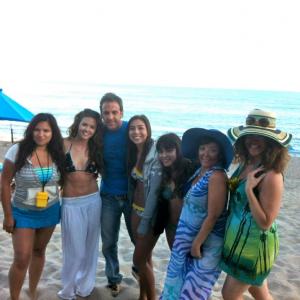 Principal Cast of 10Net Commercial with Carlos Ponce in Malibu Ca