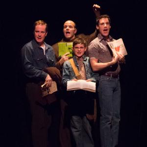 Michael Levinson with Stephen Patterson, Darrin Baker, Eric Morin in Falsettos