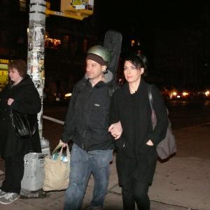 Still of Kathleen Hanna and Adam Horovitz in The Punk Singer 2013