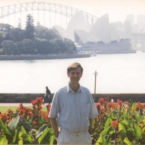 Gus Rhodes in Sydney Australia for the 2000 Summer Olympic Games