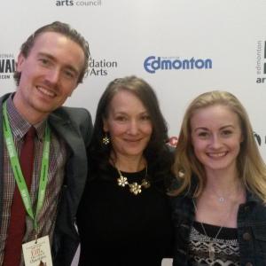 On the red carpet at the Edmonton International Film Festival 2015. With Directors Nicolette Saina, and J. D. Schroder.