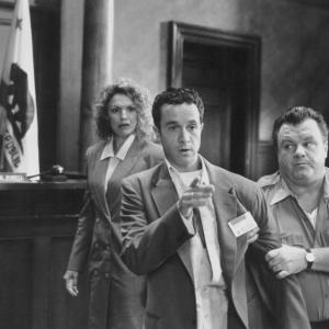 Still of Pauly Shore, Sharon Barr and Jack McGee in Jury Duty (1995)