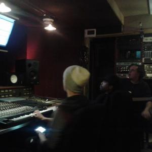 Roy Hamilton the III and Mathew in the studio