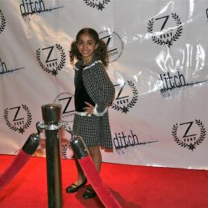 Ava on the red carpet for her film From the water to a river