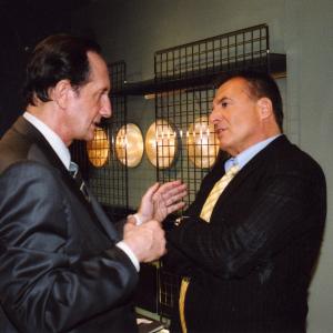Zerkalnye voinyOtrazhenie pervoe aka Mirror Wars playing Ralph Trenton of CIA Head Quater pictured with Armand Assante Produced by Central Partnership Directed by Vasily Chiginsky
