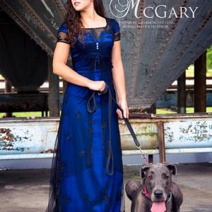 Pay It Forward Animal Rescue modeling event with designer Faith McGary