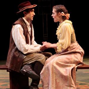 Scotty Ray and Liza Dickinson in As You Like It at The American Repertory Theater