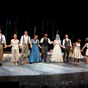 Scotty Ray and the cast of The Snow Queen at The American Repertory Theater