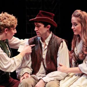 Alexandra Wright Scotty Ray and Rose Hogan in As You Like It at The American Repertory Theater