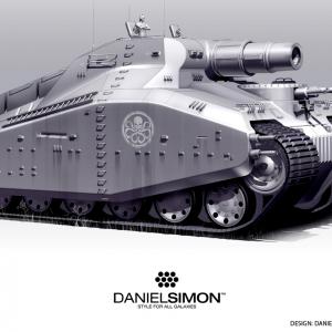 Daniel Simons 3D design for the Hydra Tank featured in Captain America The First Avenger Credit Lead Vehicle Designer