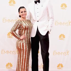 Chris Bosh and Adrienne Bosh at event of The 66th Primetime Emmy Awards (2014)