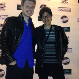 Tyler Nicholas and Rachel Pearl at Hollywood Reel Festival for Courting Chaos 2014