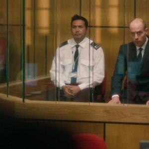 Broadchurch series 2:I Kumud Pant with Matthew Gravelle .