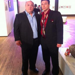 Filming Gallery Opening with Dominic Capone III on set of The Capones airing January 28 on REELZ