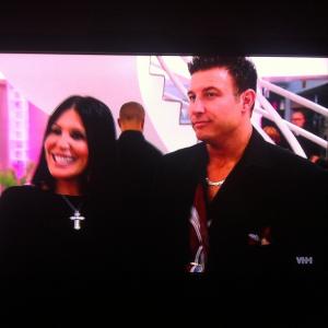 Michael Bell (right) with Toni Marie Ricci on VH1's Mob Wives Season 3, Ep. 7 in New York City