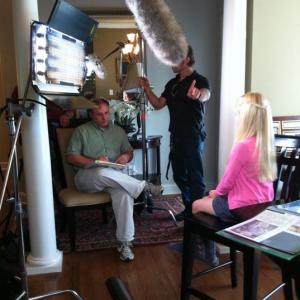 Maggie Batson on the set of PBS's 