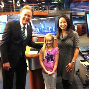 Maggie Batson on WRAL news with Bill Leslie and Renee Chou