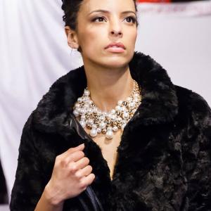 Modeling Niecey Jewelry for Children With Cancer Fashion show for London Fashion Week