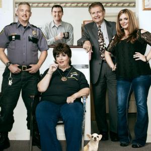 Still of Christa Stephens Dennis Croft Joan Koplan Brian Taylor and Irwin Koplan in Small Town Security 2012
