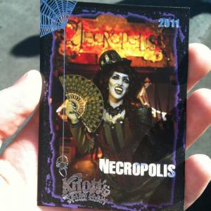 2011 Knotts Scary Farm Halloween Haunt Trading Card Necropolis