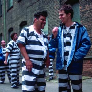 Still of Sam Rockwell and Luis Guzmán in Welcome to Collinwood (2002)