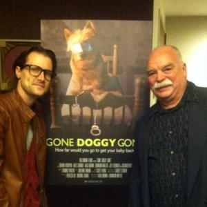 Jordan Lawson and Richard Riehle Office Space Jury Duty at the Gone Doggy Gone 2014 premiere