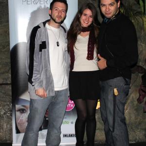 Photocall at the premiere of Andie's and Say's singles. With Dj Kun and Juanito Say