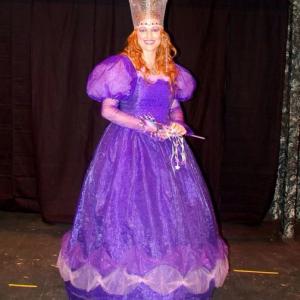 As Glinda the good witch (Wizard of Oz)