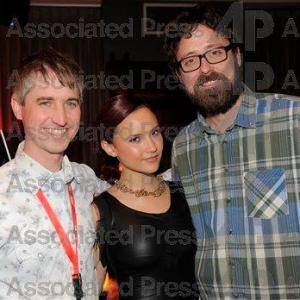 Amanda Grace Cooper with Directors Chris Sivertson & Lucky Mckee.