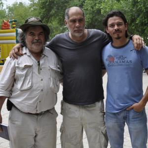 Sergio E. Avilés, Guillermo Arriaga and Jorge Jiménez in Zaragoza, Coahuila.