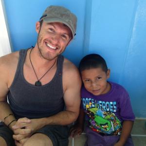 Myself and a new friend in Caye Caulker Belize