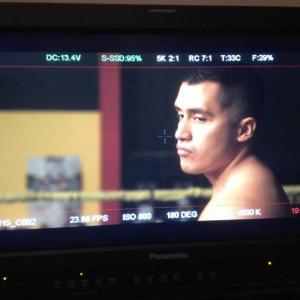 Still of Rick Mancia on the set of his latest feature film