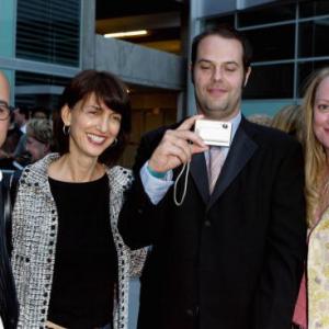 HOLLYWOOD CA  AUGUST 9 LR CoPresidents of Paramount Classics David Dinerstein and Ruth Vitale Director Jacob Estes and Producer Susan Johnson of Whitewater pose together at arrivals for the premiere of Mean Creek held at the Arclight