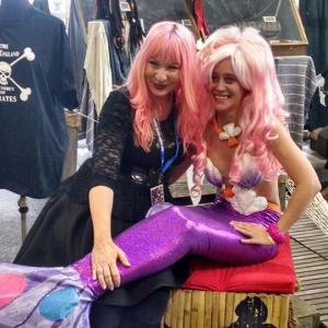 October 2014 Rhode Island Comic con with Jem mermaid - Jem and Transformers appearance