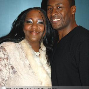 With Sean Blakemore at Church Girl Cast Party