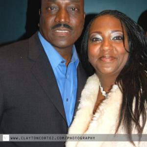 Deb and Clifton Powell at Church Girl Cast Party
