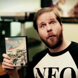 Joe is stunned to hold up a copy of Twinkle Take for the Mega Drive