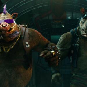 Still of Gary Anthony Williams, Stephen Farrelly and Myles Humphus in Teenage Mutant Ninja Turtles: Out of the Shadows (2016)