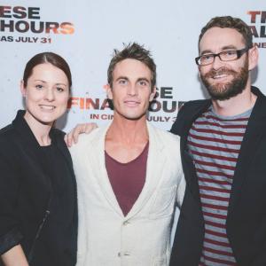 At the premiere of These Final Hours with Director Zak Hilditch (right) and produce Liz Kearney (left)