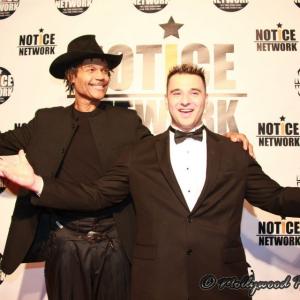 Me On The Red Carpet of The Notice Network With Cerdan Smith Founder of CerdanDesigns and World Video.T.V