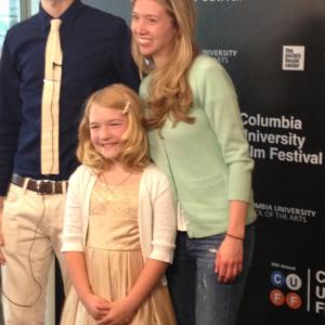 Madeline Lupi at the Columbia University Film Festival with Marvelous Fishman Producer Benjamin Rubin.