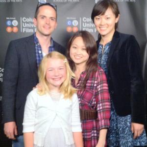 Madeline Lupi at the Columbia University Film Festival with H7N3 Director Iris Shim and producer Brian Birch