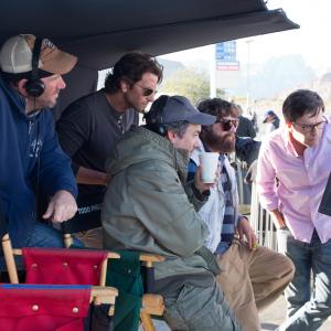 Still of Lawrence Sher Bradley Cooper Zach Galifianakis Todd Phillips and Ed Helms in Pagirios 3 velniai zino kur 2013