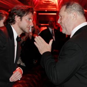 Harvey Weinstein and Bradley Cooper