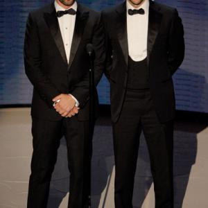 Gerard Butler and Bradley Cooper at event of The 82nd Annual Academy Awards 2010