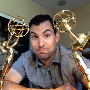 Robert with his Two EMMYs for his short documentaries