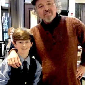 Joe Cipriano with Clint Howard movie premiere after party